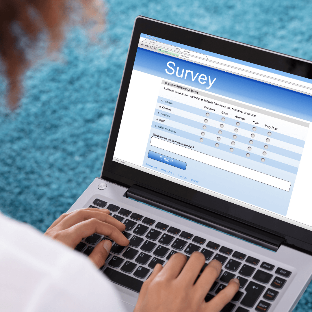 Photo of online survey