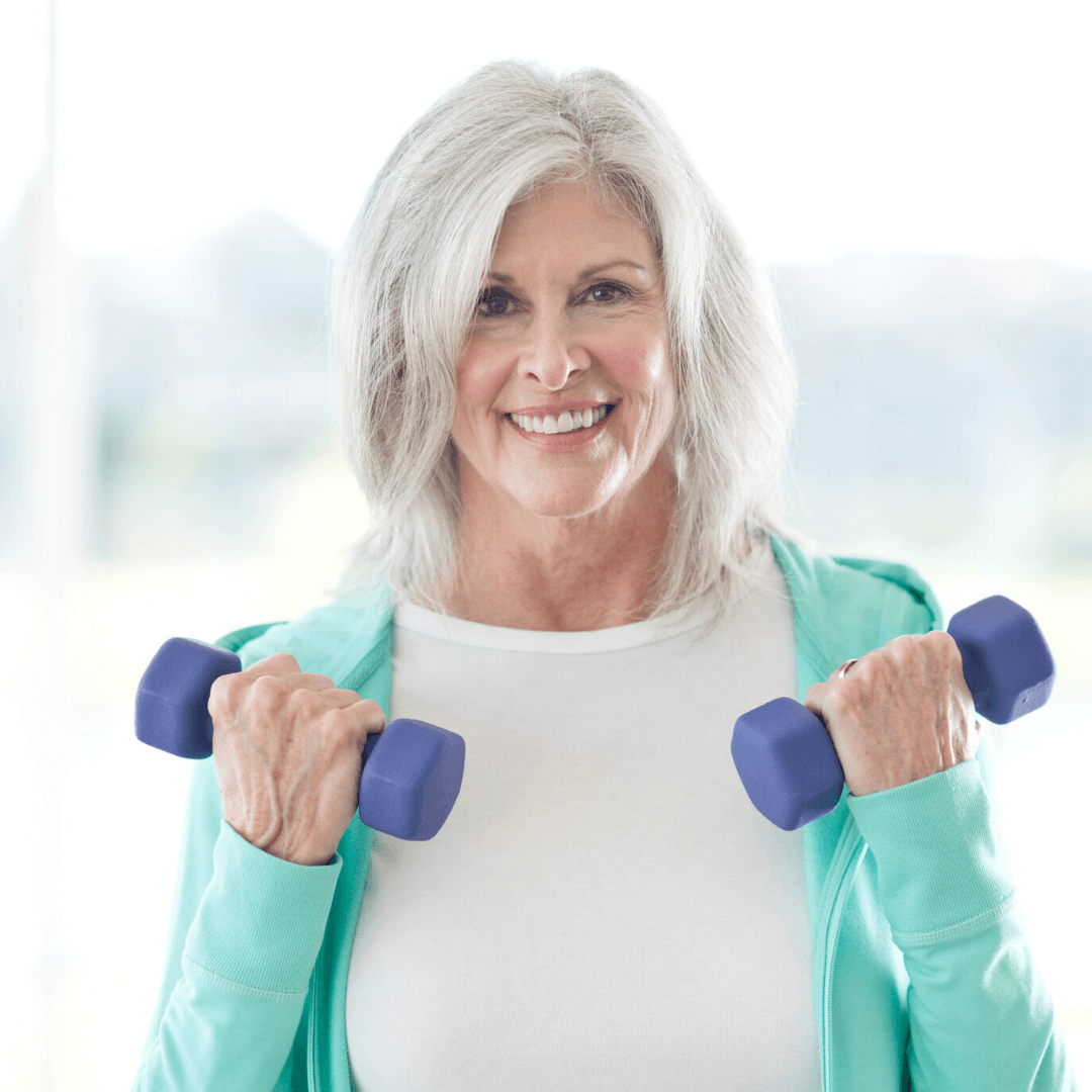 Photo of senior working out