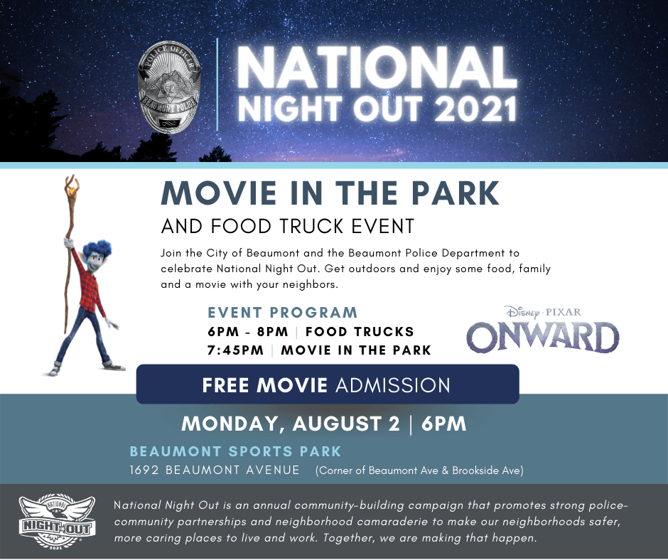 Graphic for National Night Out Event 2021