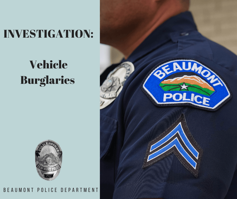 Graphic Investigation: Vehicle Burglaries