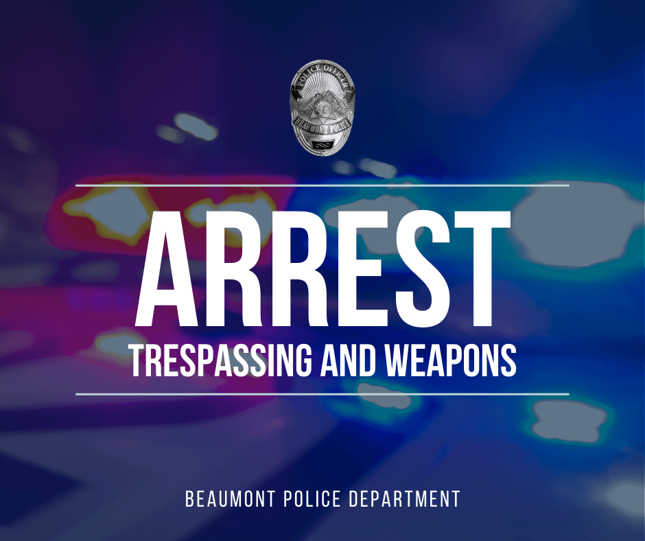 Arrest: Trespassing and Weapons