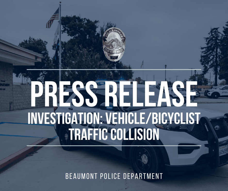 Investigation: Vehicle/Bicyclist Traffic Collision Graphic