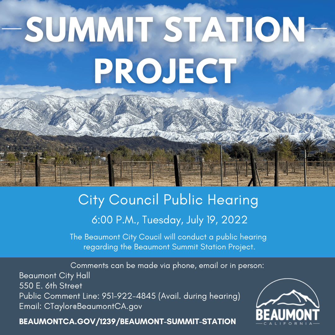 Summit Station Project City Council Public Hearing