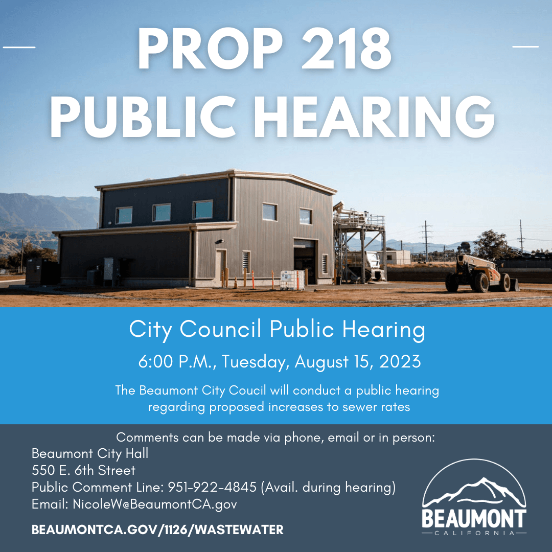 Prop 218 Public Hearing