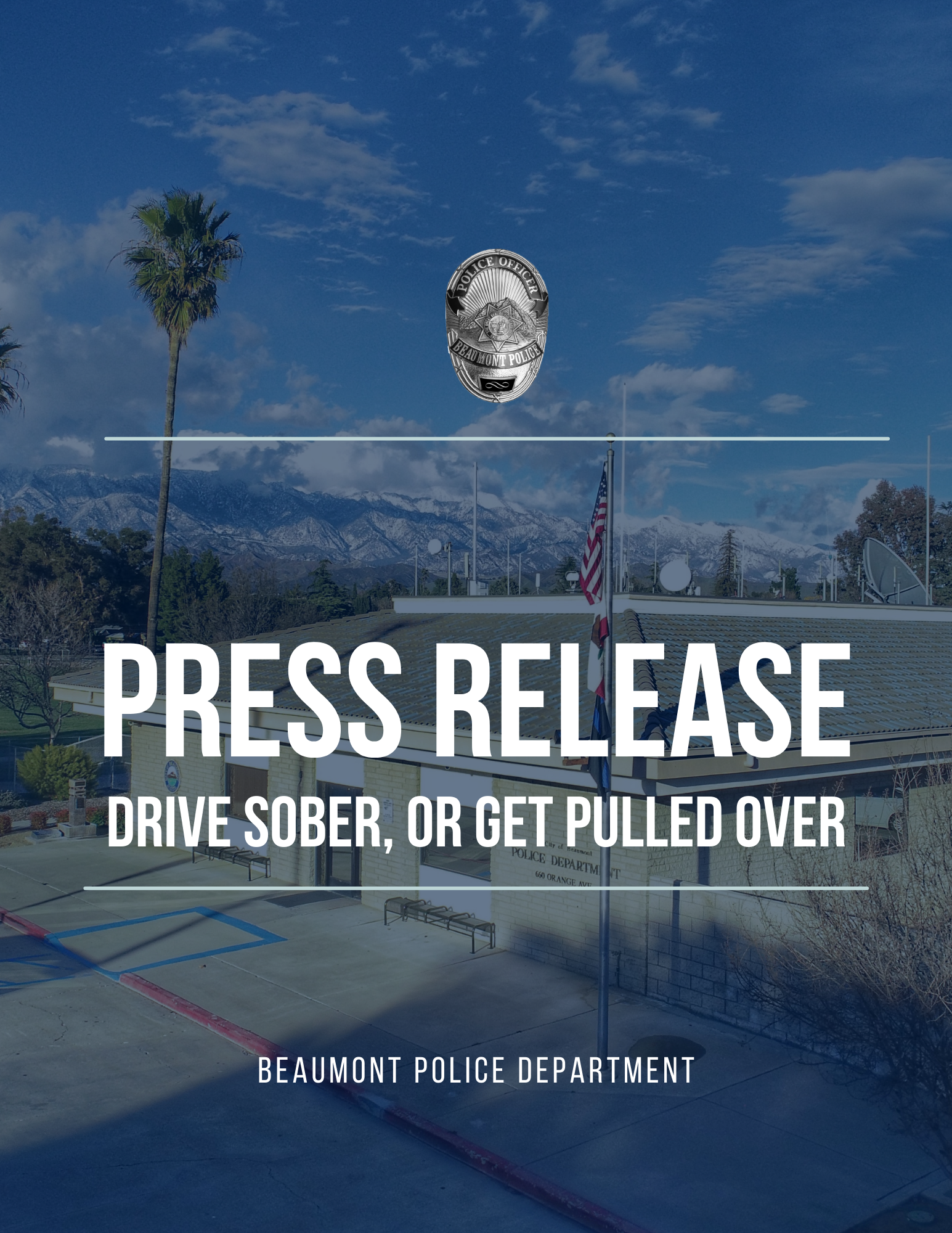 Press Release Beaumont Police Department
