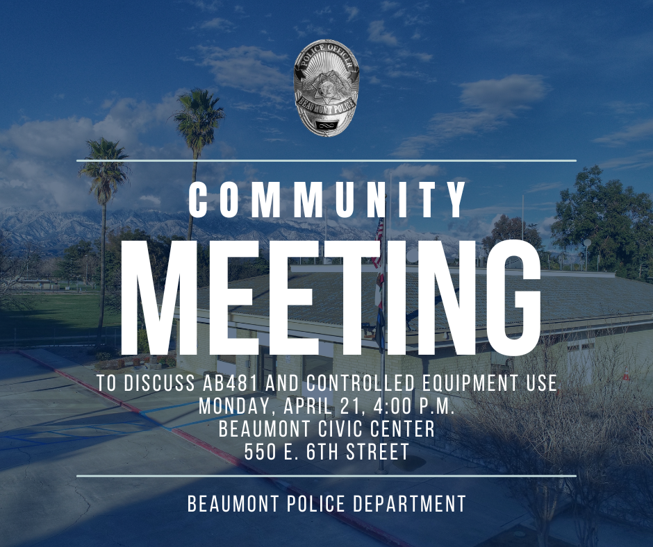 AB 481 Community Meeting
