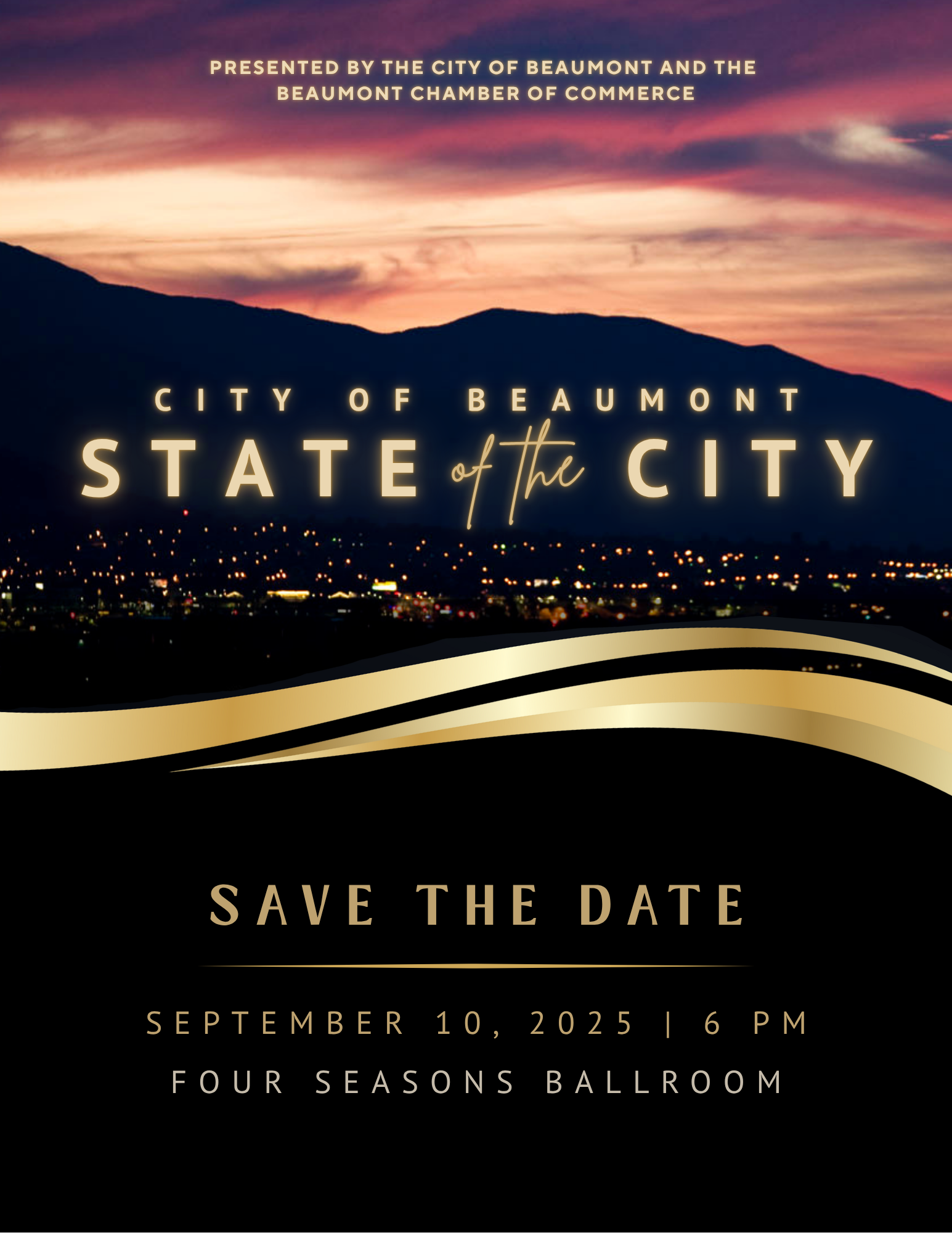 Save the Date State of the City September 10 2025 6PM