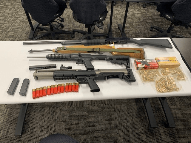 Photos of Weapons Seized in Investigation